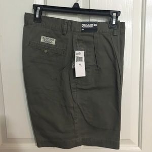 Men’s Ralph Lauren khaki green shorts.  Waist 32